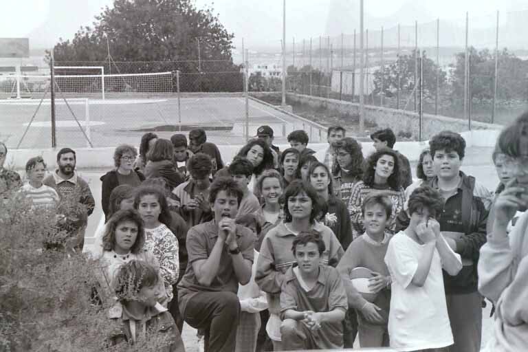 Alumnos colegio de Formentera 1987