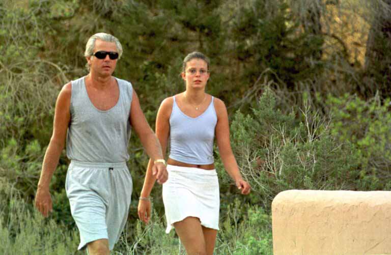 Athina Onassis y su padre, Thierry Roussel