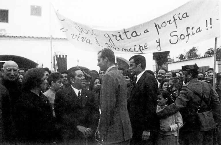 El por entonces príncipe Juan Carlos, en una visita a Ibiza en 1973.