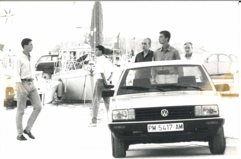El rey, cuando era el príncipe Felipe