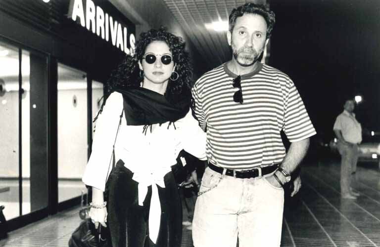 Gloria Estefan y su marido Emilio en 1993