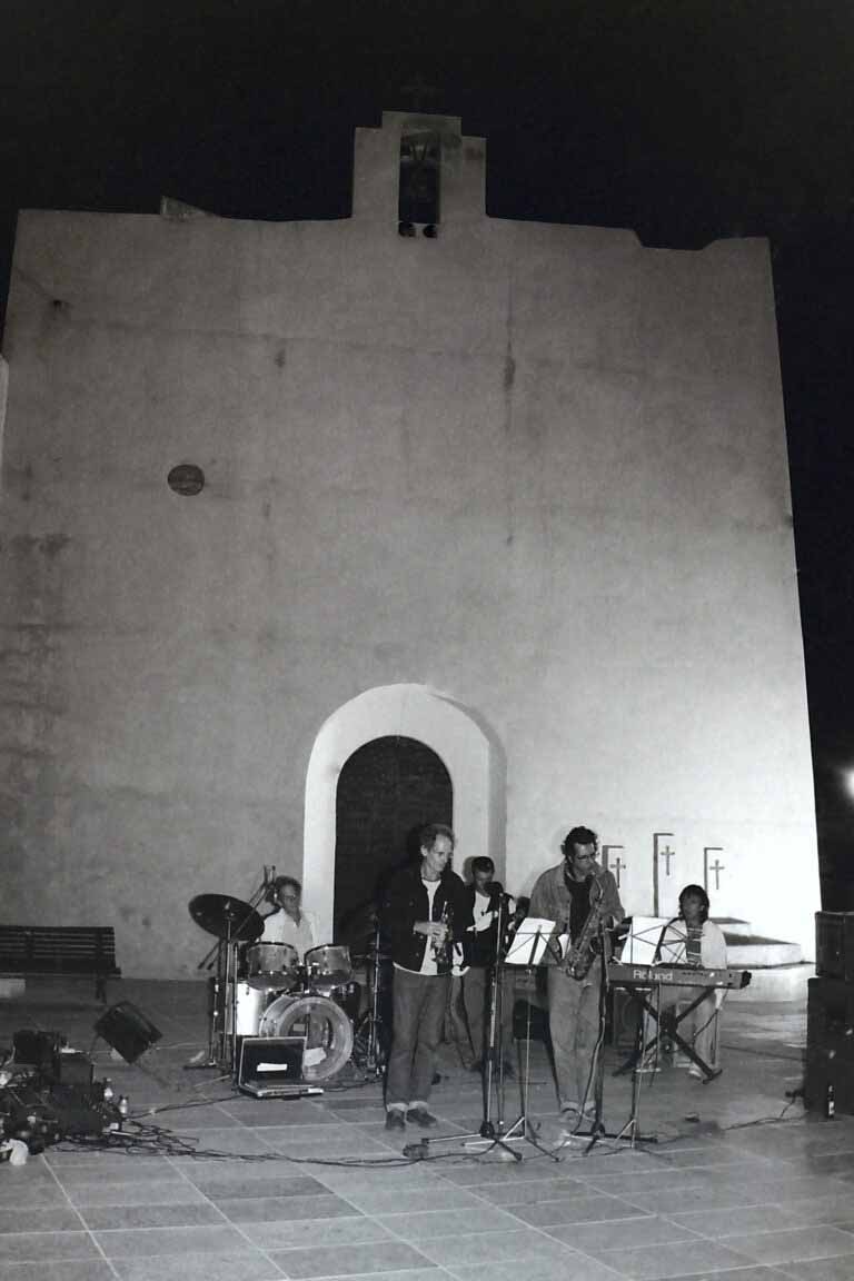 Jazz en la plaza en Formentera