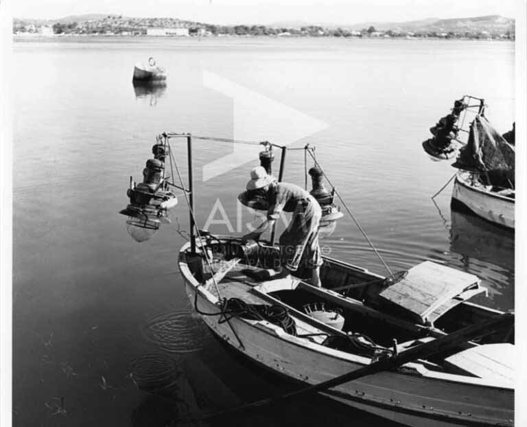 Pescador en su llaut