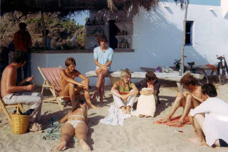 Pink Floyd en Formentera en 1967.