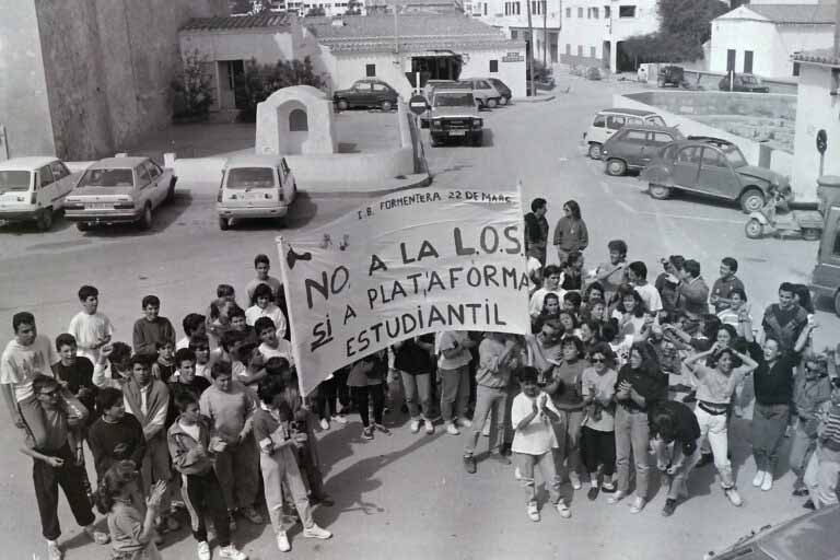 Protesta estudiantil 1990