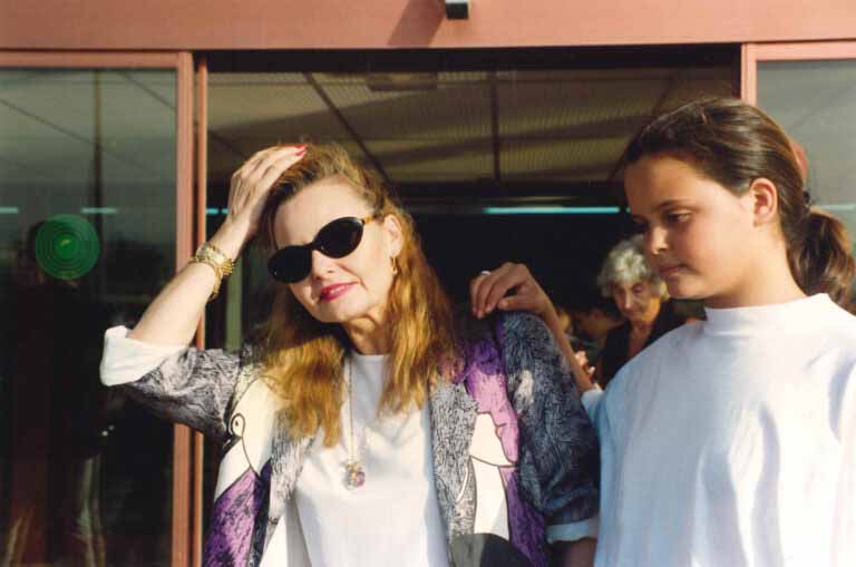 Rocío Dúrcal y su hija Shaila Dúrcal en 1993